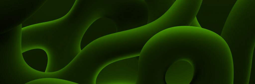 A green and black visual used as featured images for DevHub's article Angular Signals and Migrating from RxJS-Heavy Architecture.